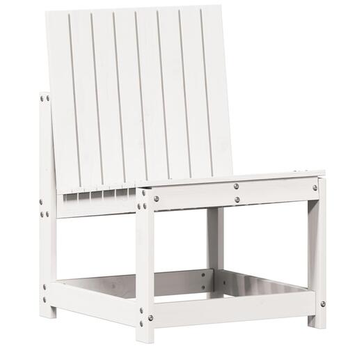 Havestol 50,5x55x77 cm massivt fyrretræ hvid