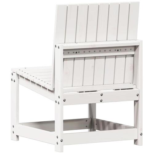 Havestol 50,5x55x77 cm massivt fyrretræ hvid