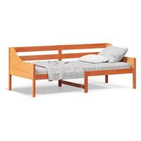 Daybed 90x200 cm massivt fyrretræ gyldenbrun