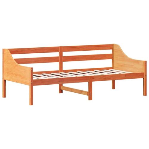 Daybed 90x200 cm massivt fyrretræ gyldenbrun