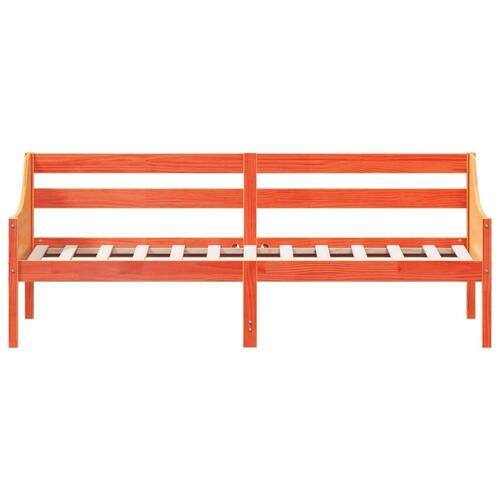 Daybed 90x200 cm massivt fyrretræ gyldenbrun