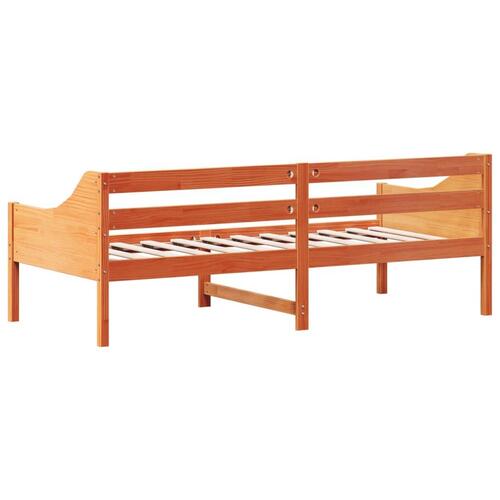 Daybed 90x200 cm massivt fyrretræ gyldenbrun