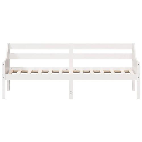 Daybed uden madras 90x200 cm massivt fyrretræ hvid