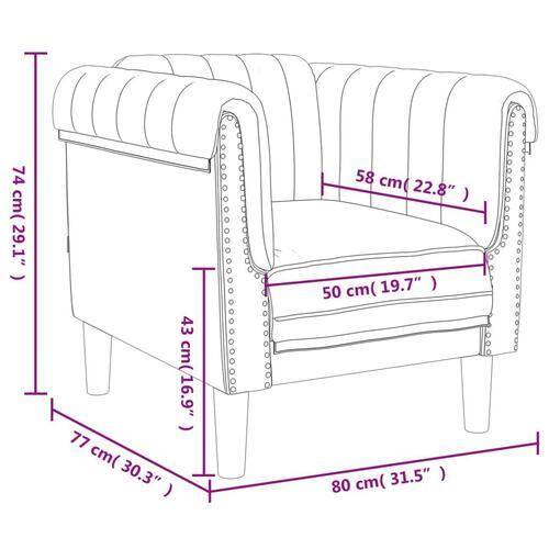 Sofastol velour lysegrå