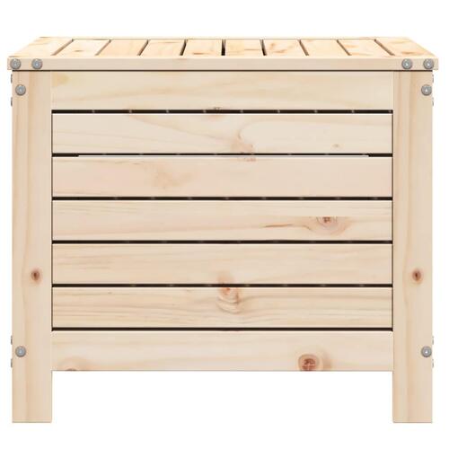 Haveskammel 62x63,5x53,5 cm massivt fyrretræ