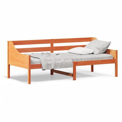 Daybed 100x200 cm massivt fyrretræ gyldenbrun