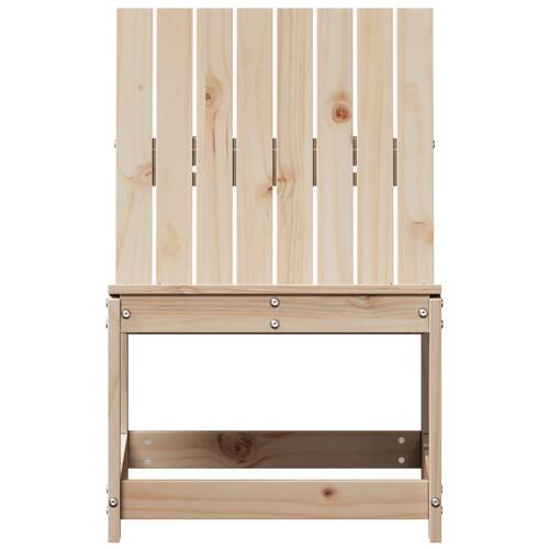 Havestol 50,5x55x77 cm massivt fyrretræ