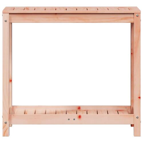 Plantebord med hylde 82,5x35x75 cm massivt douglasgran