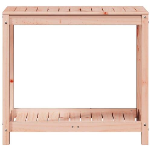 Plantebord med hylde 82,5x50x75 cm massivt douglasgran
