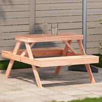 Picnicbord 105x134x75 cm massivt douglasgran