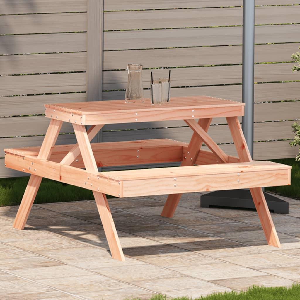 Picnicbord 105x134x75 cm massivt douglasgran