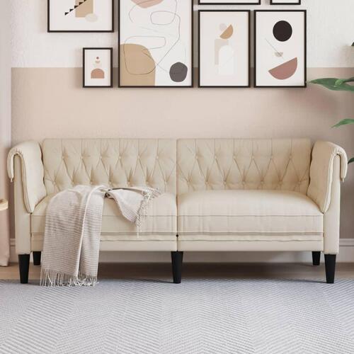 2-personers chesterfieldsofa hør