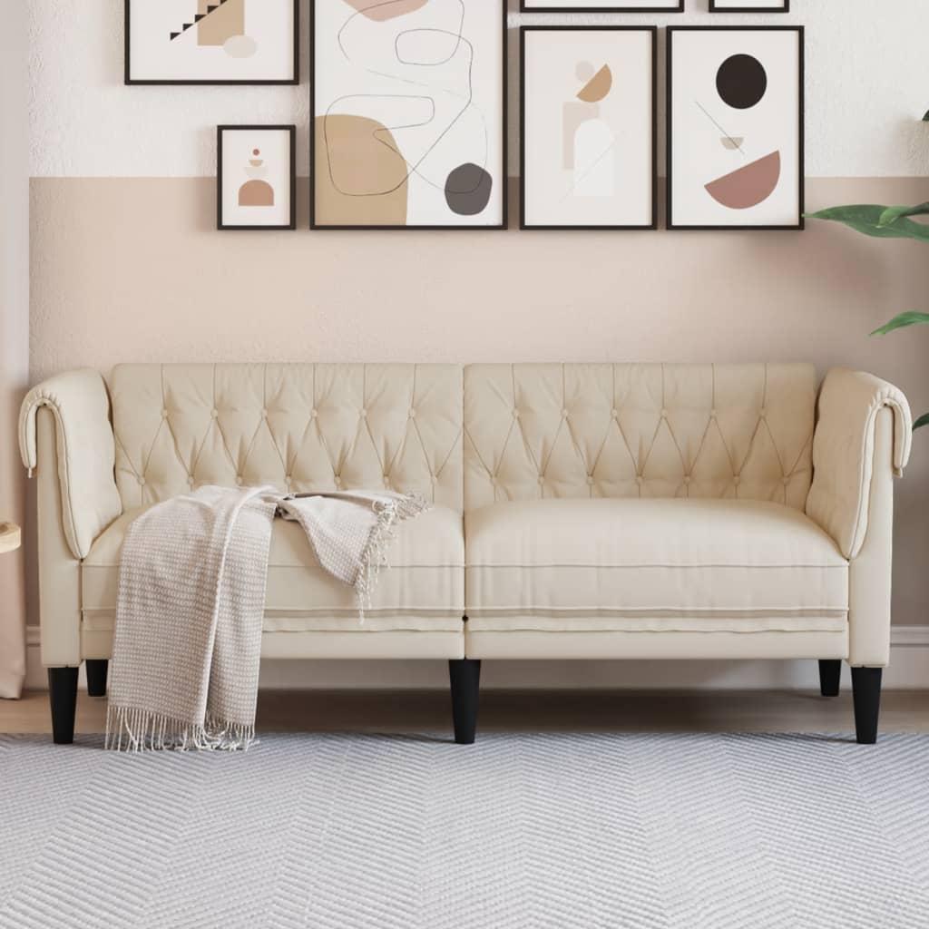 2-personers chesterfieldsofa hør