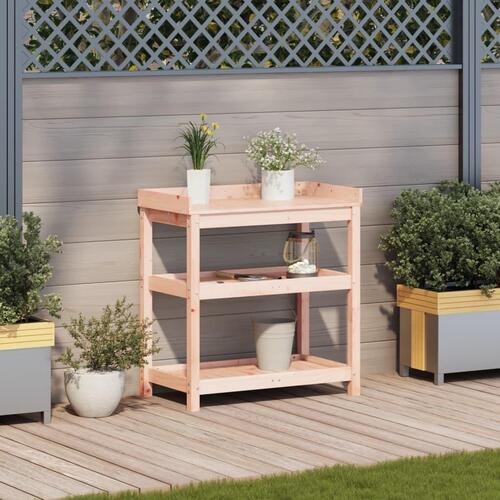 Plantebord med hylder 82,5x45x86,5 cm massivt douglasgran
