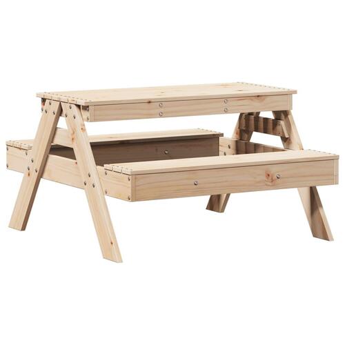 Picnicbord til børn 88x97x52 cm massivt fyrretræ