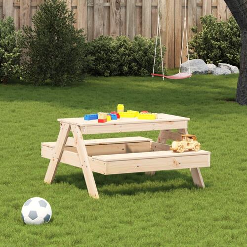 Picnicbord til børn 88x97x52 cm massivt fyrretræ