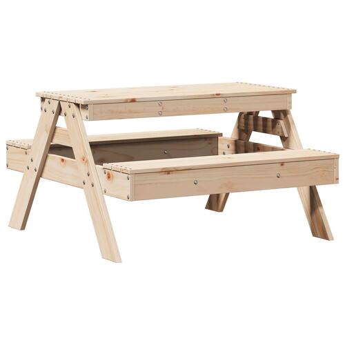 Picnicbord til børn 88x97x52 cm massivt fyrretræ