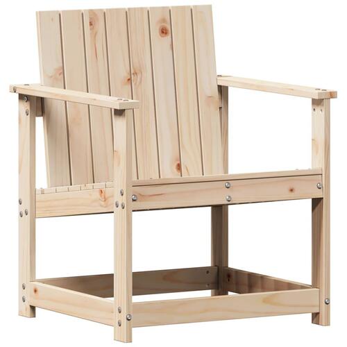 Havestol 62x56x77 cm massivt fyrretræ