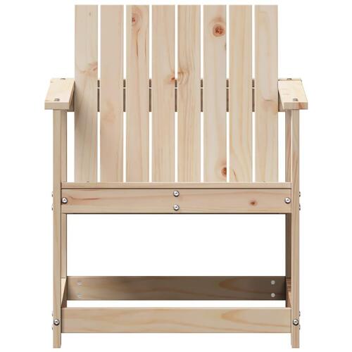 Havestol 62x56x77 cm massivt fyrretræ
