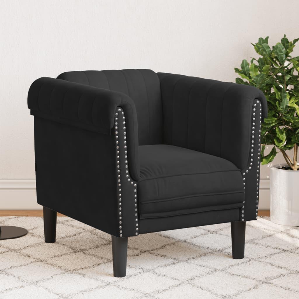 Sofastol velour sort