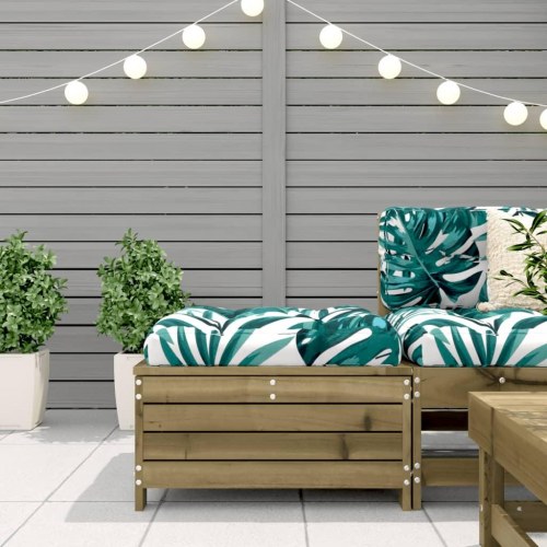 Haveskammel 62x63,5x32 cm imprægneret fyrretræ