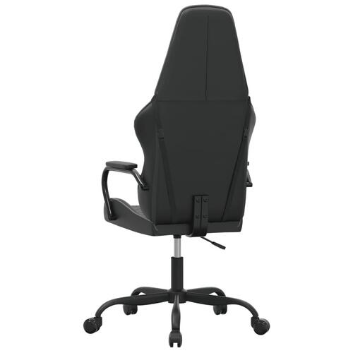 Gamingstol med massagefunktion kunstlæder sort og grå