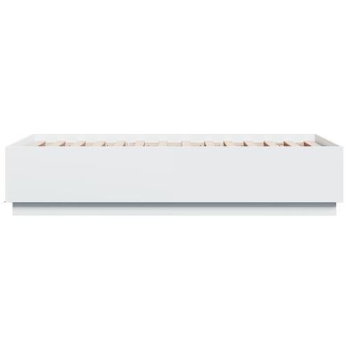 Sengeramme 75x190 cm konstrueret træ hvid