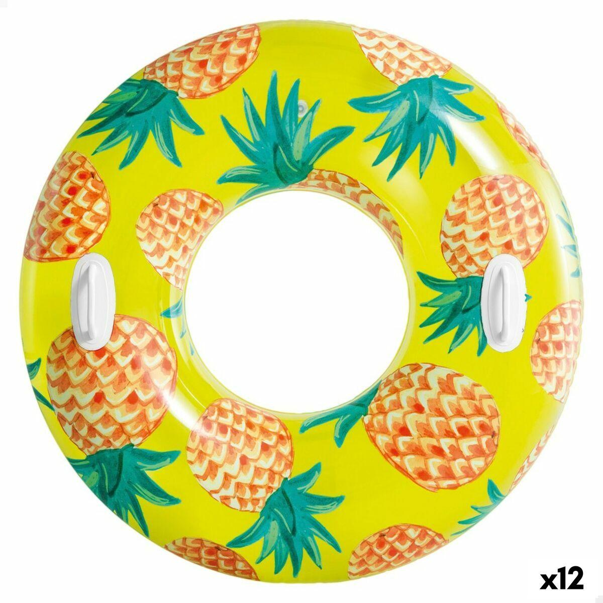 Oppustelig flydende donut Intex Tropical Fruits Ø 107 cm (12 enheder)