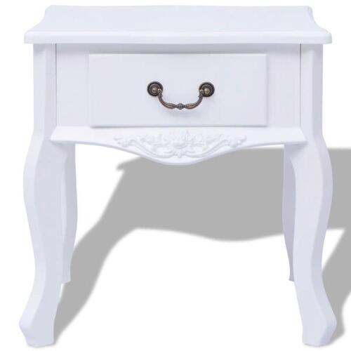 Sengebord MDF hvid