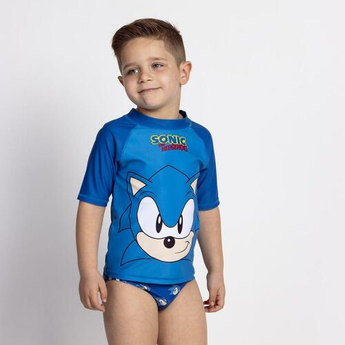 Bade T-shirt Sonic Mørkeblå 3 år