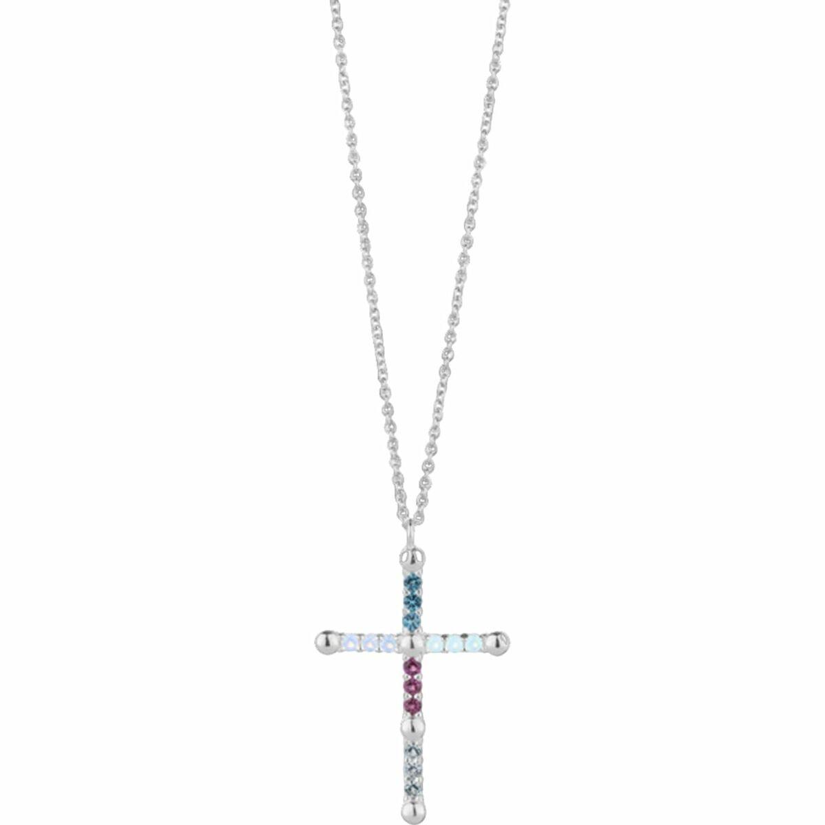 Radiant halskæde til kvinder, rustfrit stål, grå, 45 cm