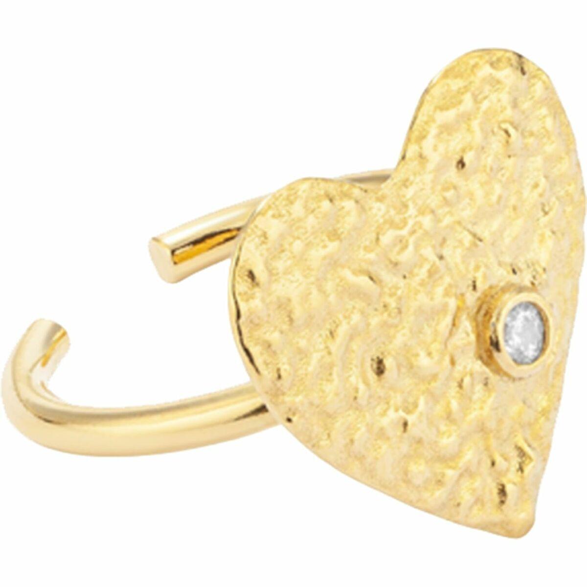 Radiant dame­ring i rustfrit stål, gylden - str. 14