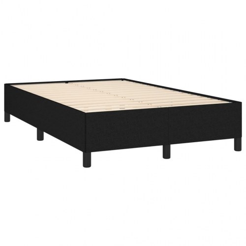 Kontinentalseng med madras 120×190 cm - stof, sort