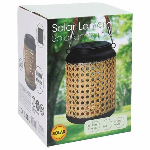 ProGarden soldrevet LED-lanterne med håndtag 12x16 cm