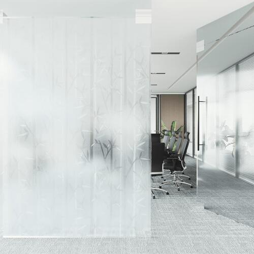 Vinduesfolier 2 stk. bambusmønster matteret PVC