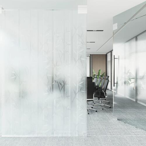 Vinduesfolier 2 stk. bambusmønster matteret PVC