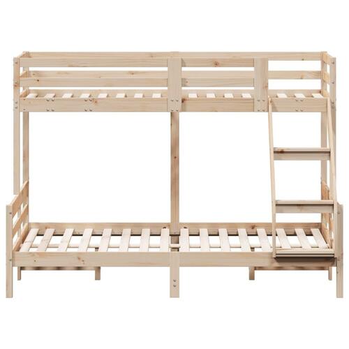Køjeseng 80x200/140x200 cm massivt fyrretræ