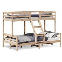 Køjeseng 90x200/120x200 cm massivt fyrretræ