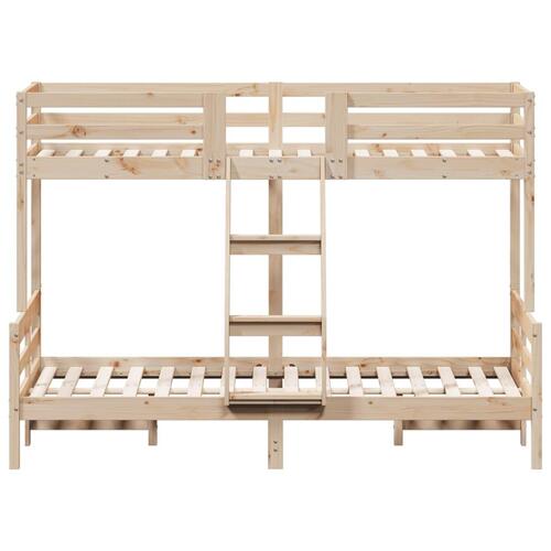 Køjeseng 90x200/120x200 cm massivt fyrretræ