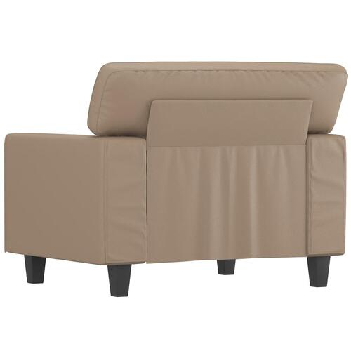 Lænestol 60 cm kunstlæder Cappuccino