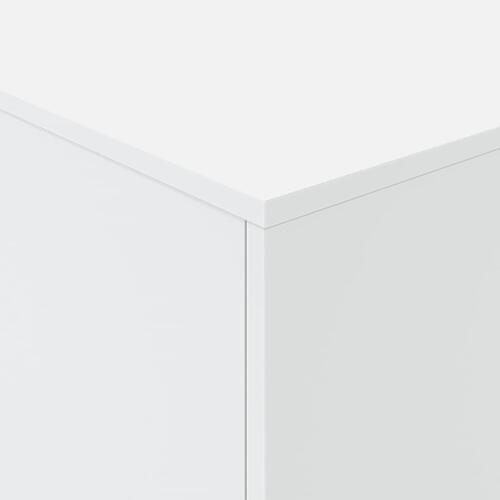 Sofabord med LED-lys 90x50x40 cm hvid
