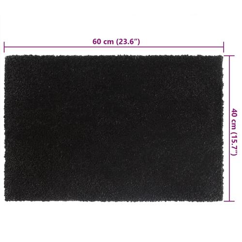 Dørmåtter 5 stk. 40x60 cm tuftet coir sort