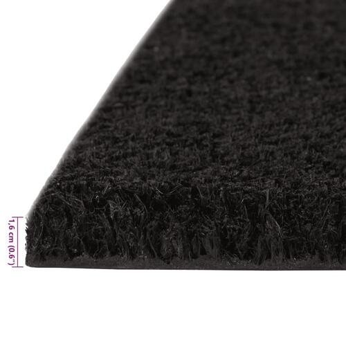 Dørmåtter 5 stk. 40x60 cm tuftet coir sort