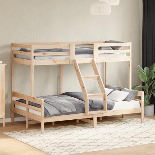 Køjeseng 80x200/120x200 cm massivt fyrretræ