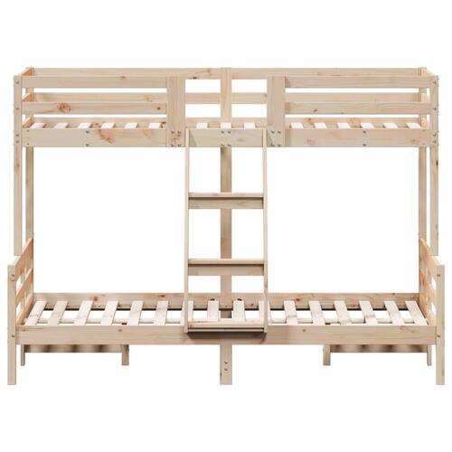 Køjeseng 80x200/120x200 cm massivt fyrretræ
