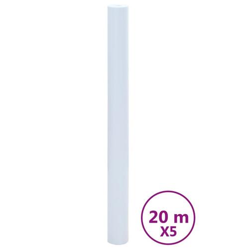 Vinduesfolier 5 stk. matteret PVC transparent hvid
