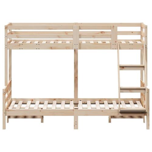 Køjeseng 80x200/120x200 cm massivt fyrretræ