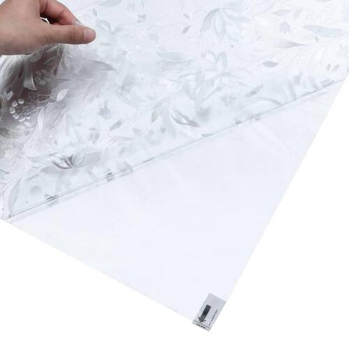 Vinduesfolier 2 stk. blomstermønster matteret PVC