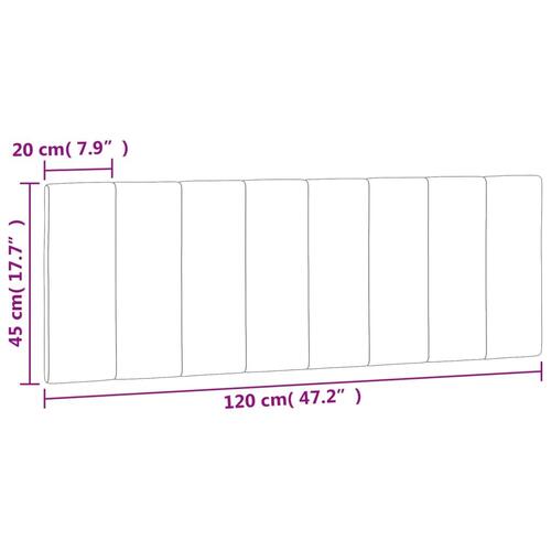 Gavlpude 120 cm velour lysegrå