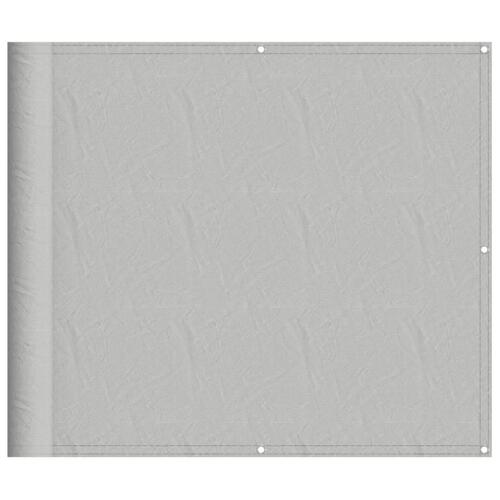 Altanafskærmning 90x400 cm 100 % polyester lysegrå